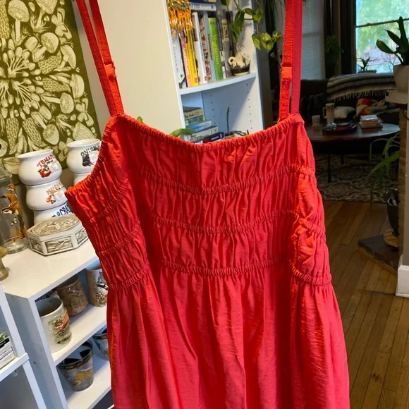 A New Day Vibrant Coral Maxi Dress XL - Picture 6 of 6